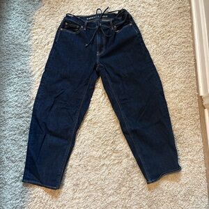 American Eagle Outfitters Men's Relaxed Fit Jeans in Deep Indigo